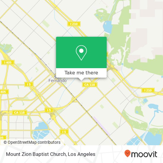 Mount Zion Baptist Church map