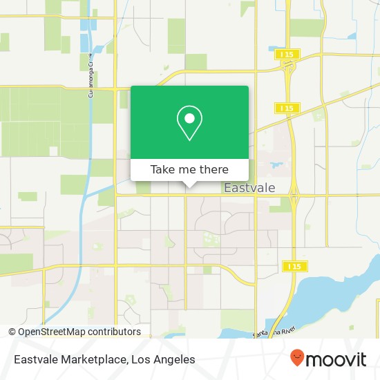 Mapa de Eastvale Marketplace