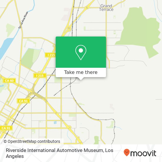 Mapa de Riverside International Automotive Museum