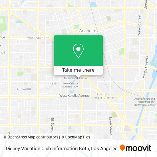 Mapa de Disney Vacation Club Information Both
