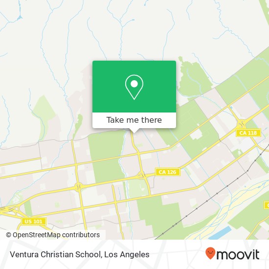 Ventura Christian School map