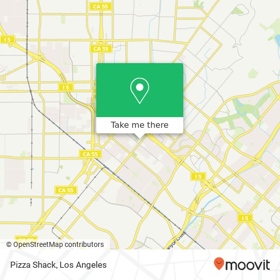 Mapa de Pizza Shack