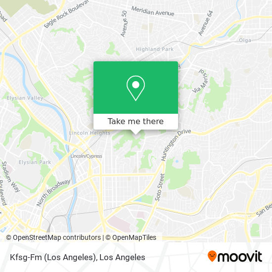 Kfsg-Fm (Los Angeles) map