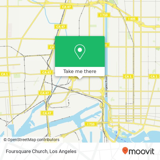 Mapa de Foursquare Church