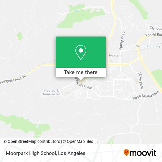 Moorpark High School map
