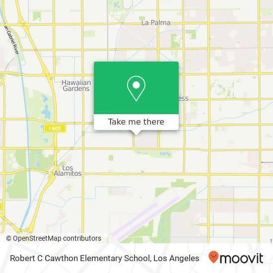 Robert C Cawthon Elementary School map