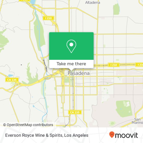 Everson Royce Wine & Spirits map