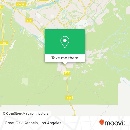 Mapa de Great Oak Kennels