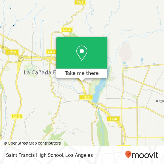 Mapa de Saint Francis High School