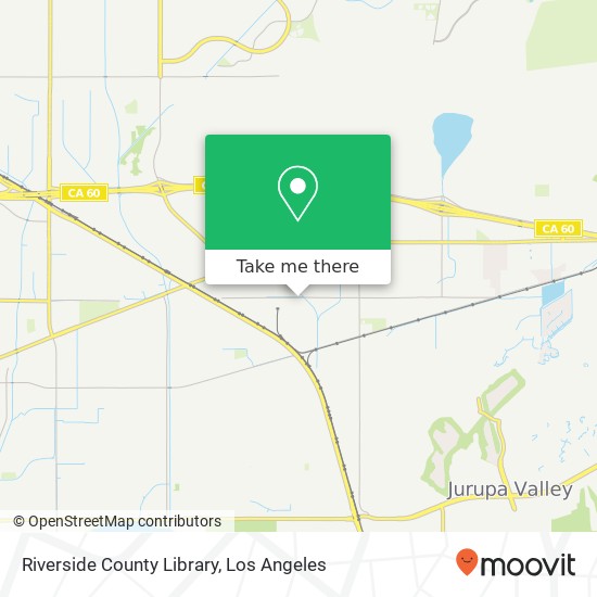 Mapa de Riverside County Library