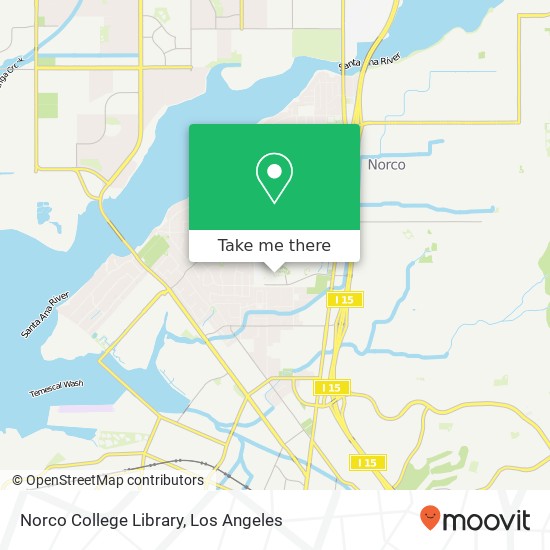 Norco College Library map