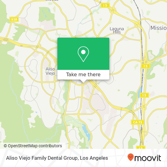 Aliso Viejo Family Dental Group map