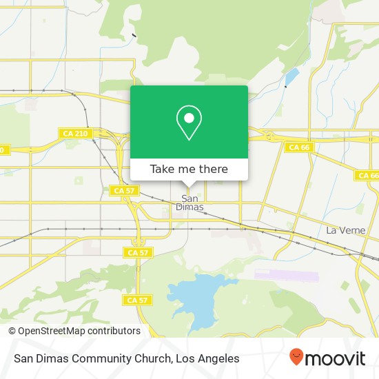 Mapa de San Dimas Community Church