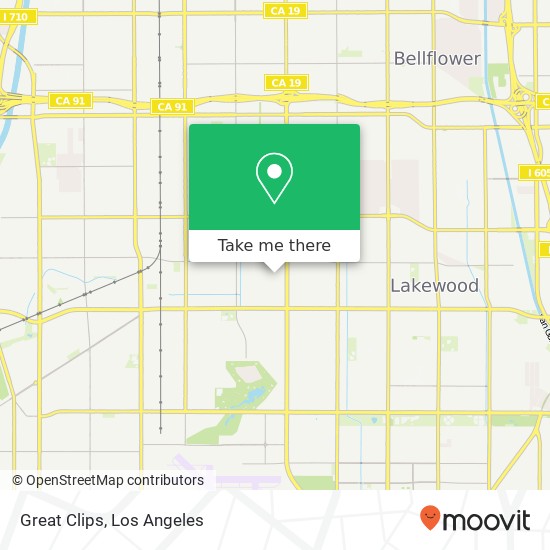 Great Clips map