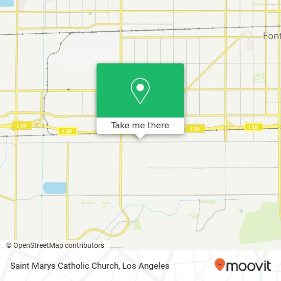 Saint Marys Catholic Church map