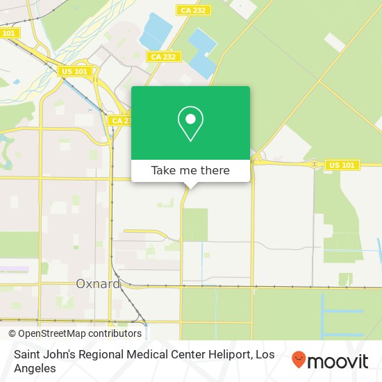 Saint John's Regional Medical Center Heliport map