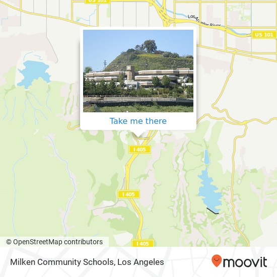 Milken Community Schools map
