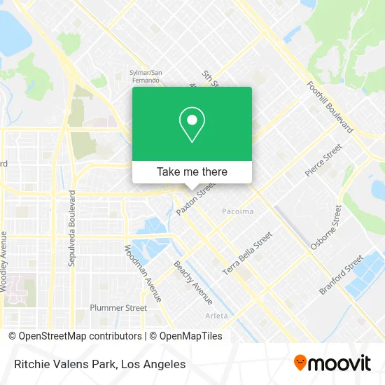 Ritchie Valens Park map