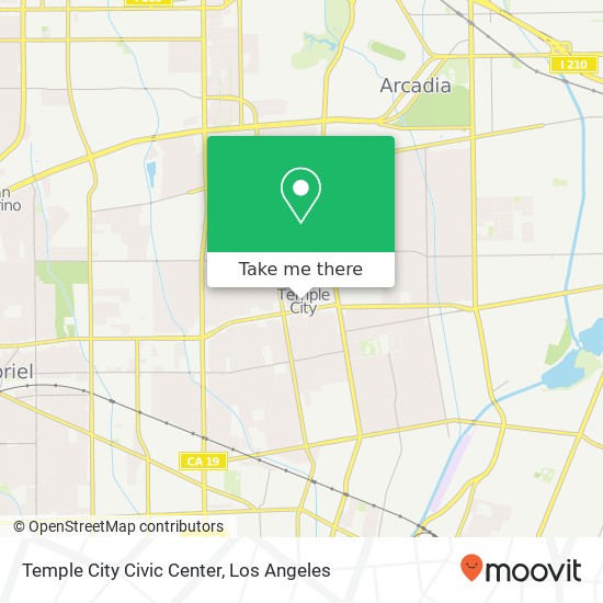 Temple City Civic Center map