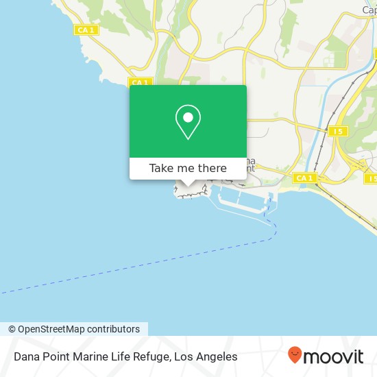 Dana Point Marine Life Refuge map