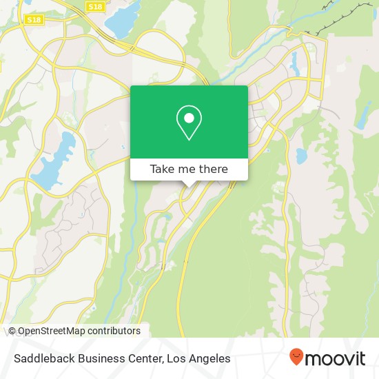 Saddleback Business Center map