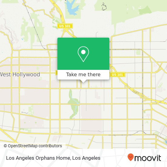 Mapa de Los Angeles Orphans Home