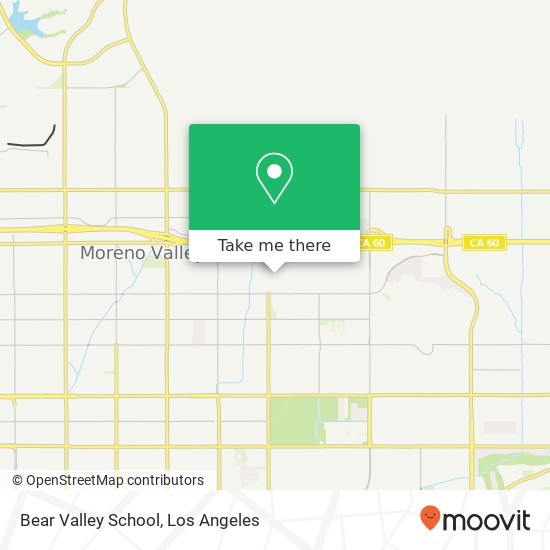 Bear Valley School map