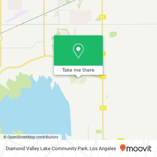 Mapa de Diamond Valley Lake Community Park