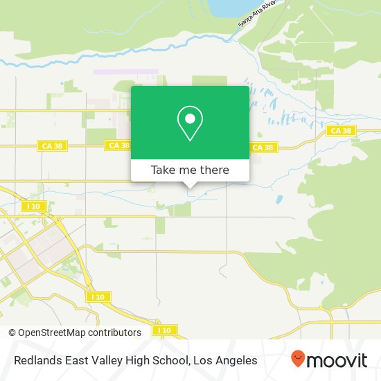 Mapa de Redlands East Valley High School