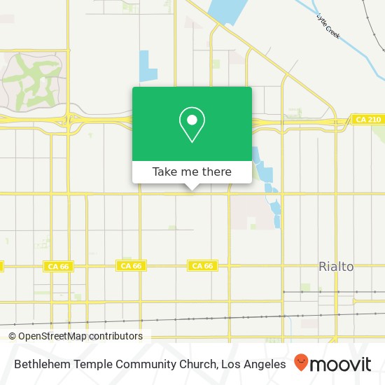Bethlehem Temple Community Church map