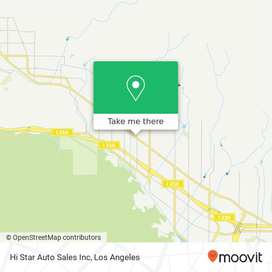 Hi Star Auto Sales Inc map