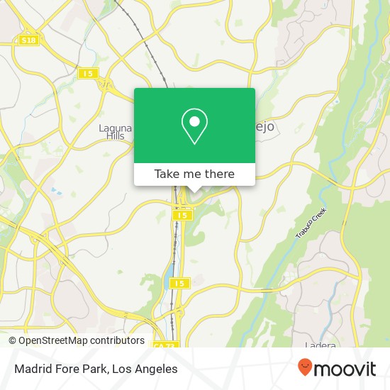 Mapa de Madrid Fore Park