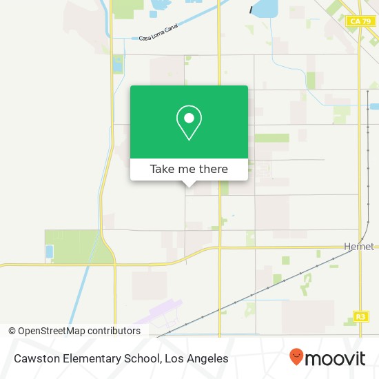 Cawston Elementary School map