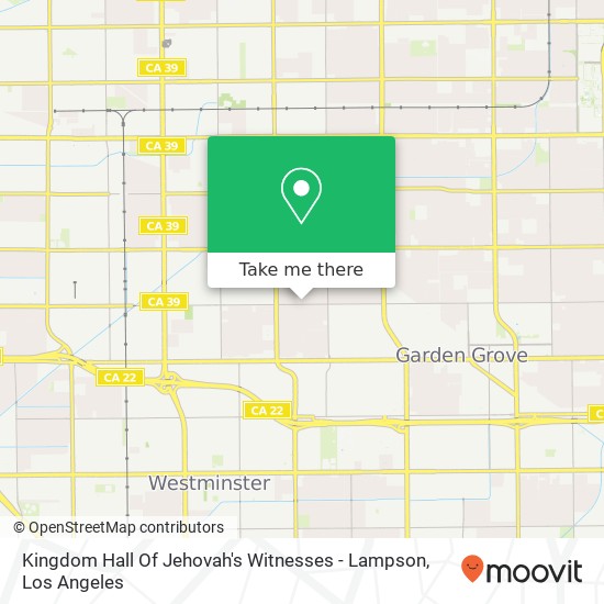 Mapa de Kingdom Hall Of Jehovah's Witnesses - Lampson