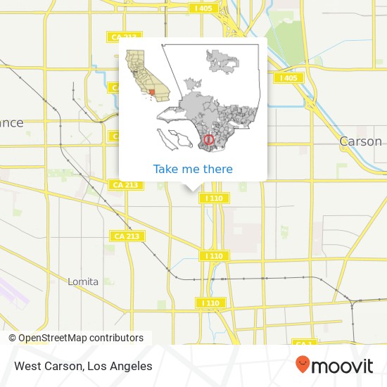 West Carson map