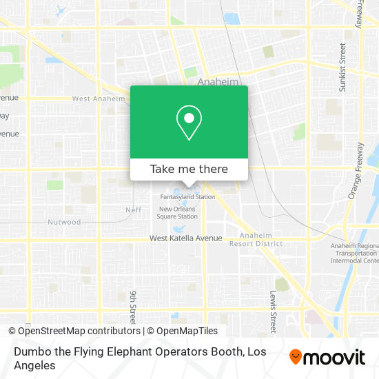 Dumbo the Flying Elephant Operators Booth map