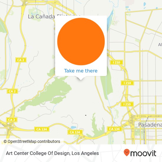 Mapa de Art Center College Of Design