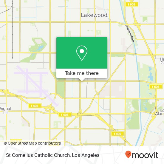 St Cornelius Catholic Church map