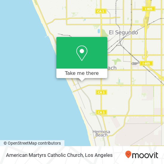 American Martyrs Catholic Church map