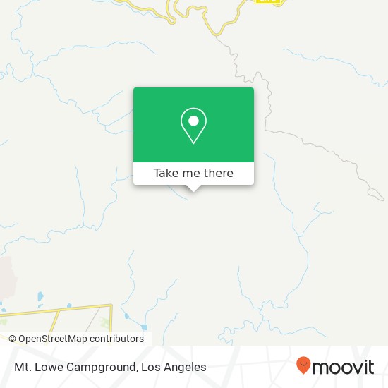 Mt. Lowe Campground map