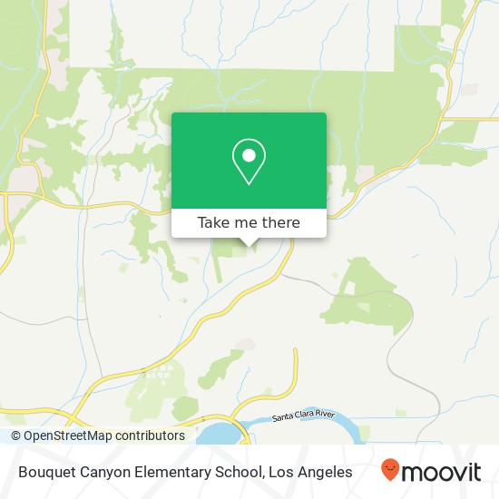 Bouquet Canyon Elementary School map