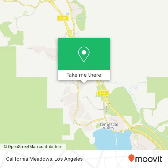 California Meadows map