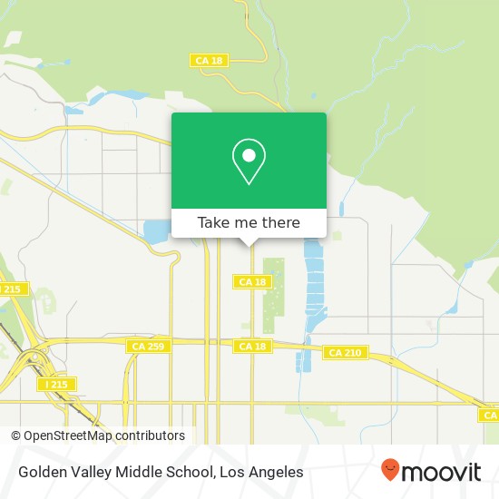 Mapa de Golden Valley Middle School