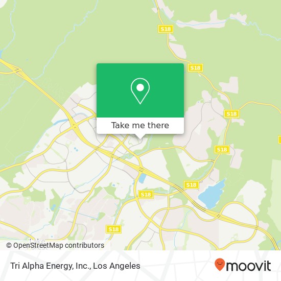 Mapa de Tri Alpha Energy, Inc.