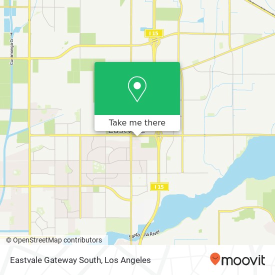 Mapa de Eastvale Gateway South