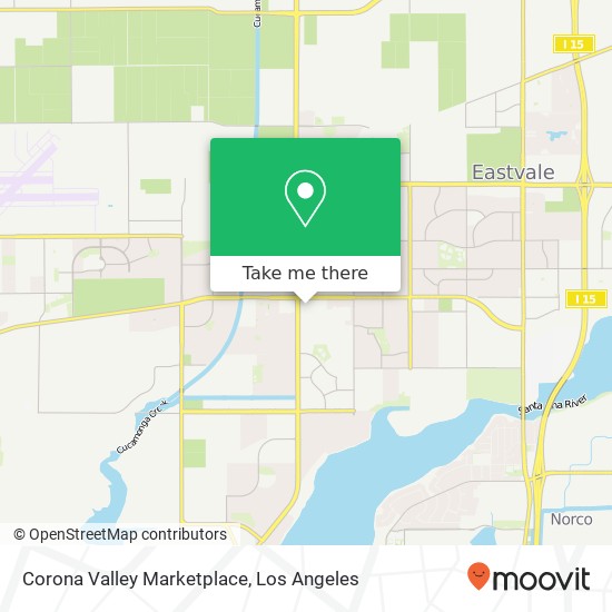 Mapa de Corona Valley Marketplace