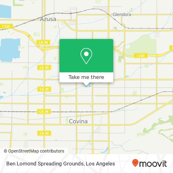 Mapa de Ben Lomond Spreading Grounds