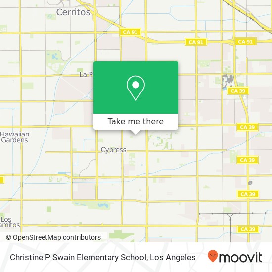 Christine P Swain Elementary School map