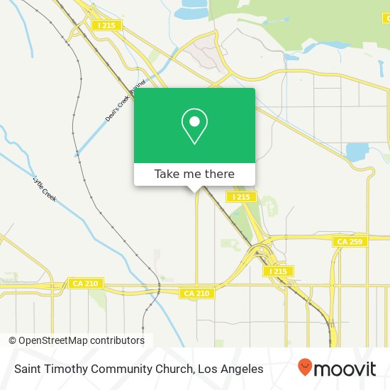 Saint Timothy Community Church map
