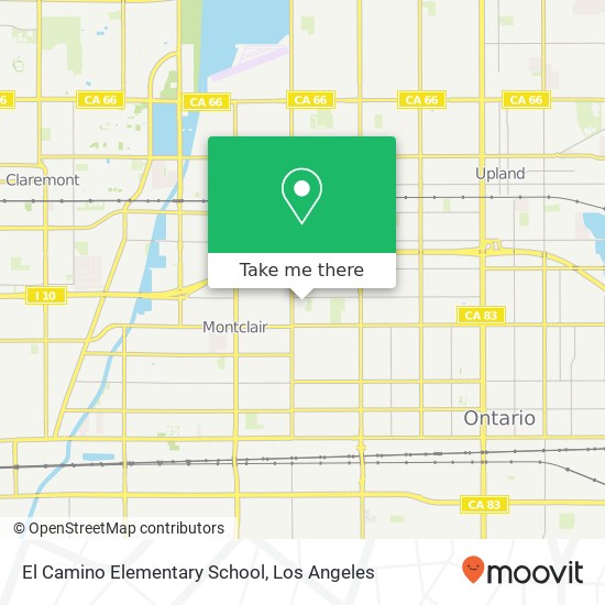 El Camino Elementary School map